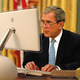 Bush adds an entry to his blog.